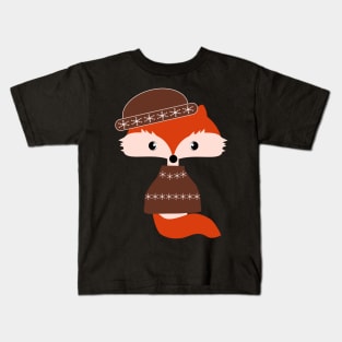 Winter fox Kids T-Shirt